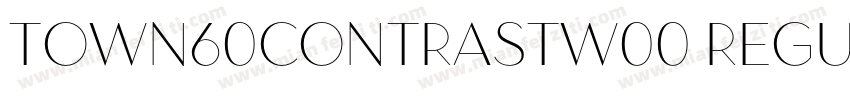 Town60ContrastW00 Regular Regular字体转换